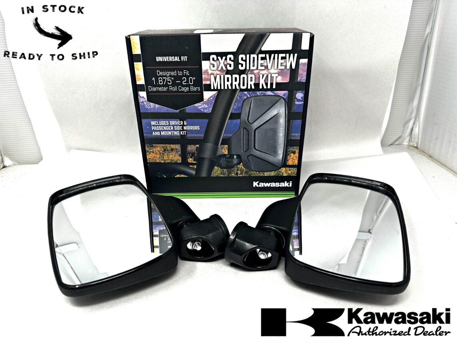 Kawasaki Genuine OEM Standard Side Mirror Set 99994-0855