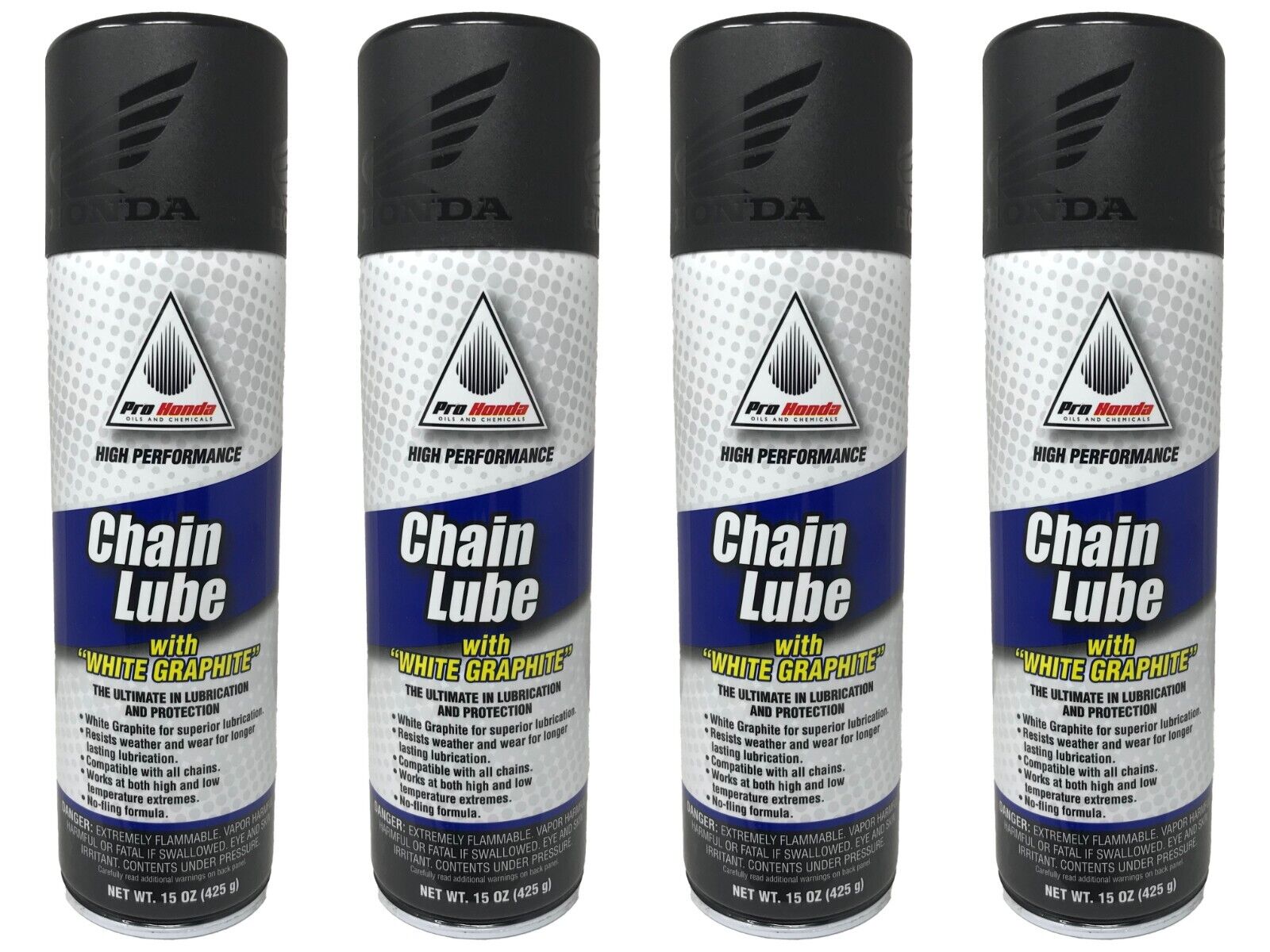 Honda Genuine OEM Chain Lube with White Graphite 08732-CLG00 - 4 Pack