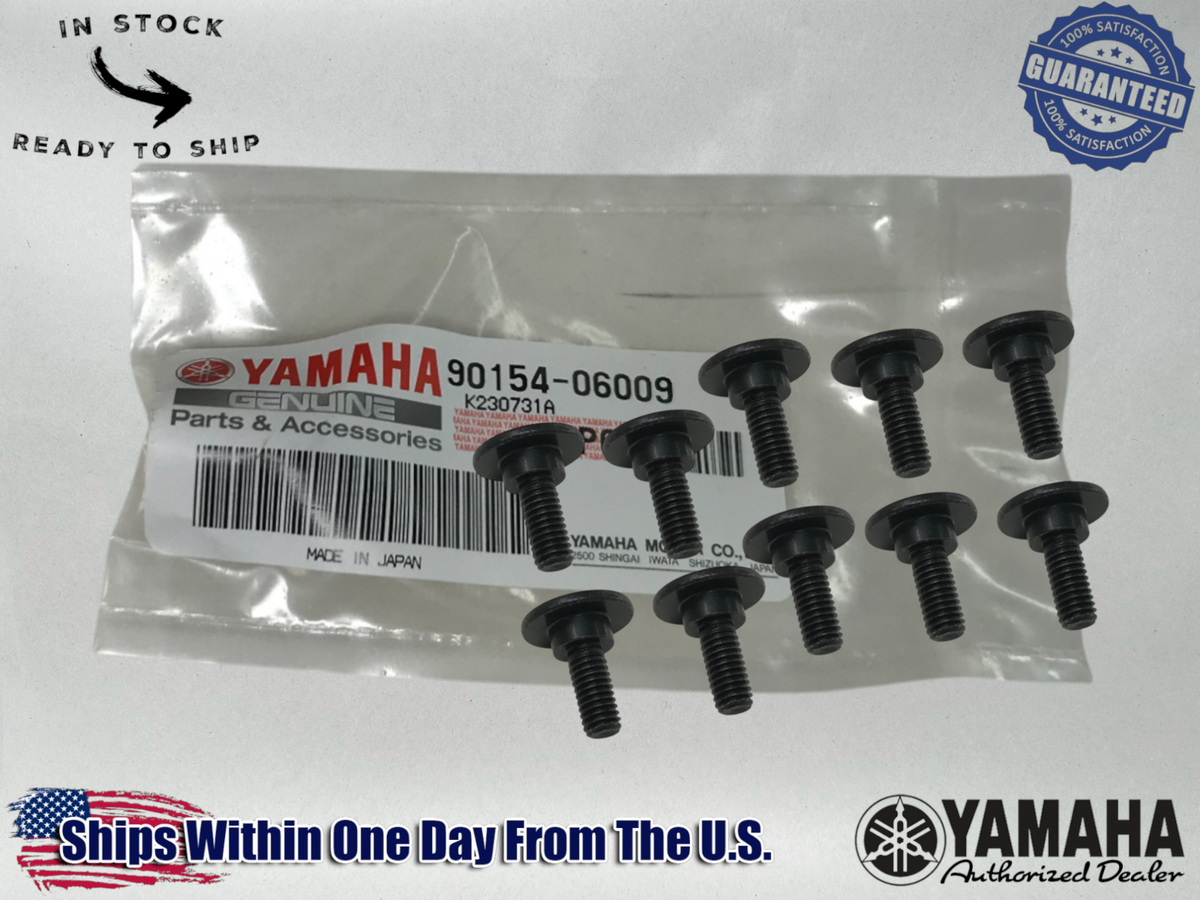 10 Yamaha Genuine OEM Authentic SCREW BINDINGS 90154-06009-00