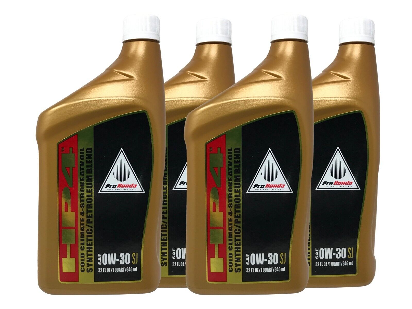 Honda OEM HP4 0W-30 Synthetic Blend Oil 08C35-A03W0M Cold Climate - 4 Pack