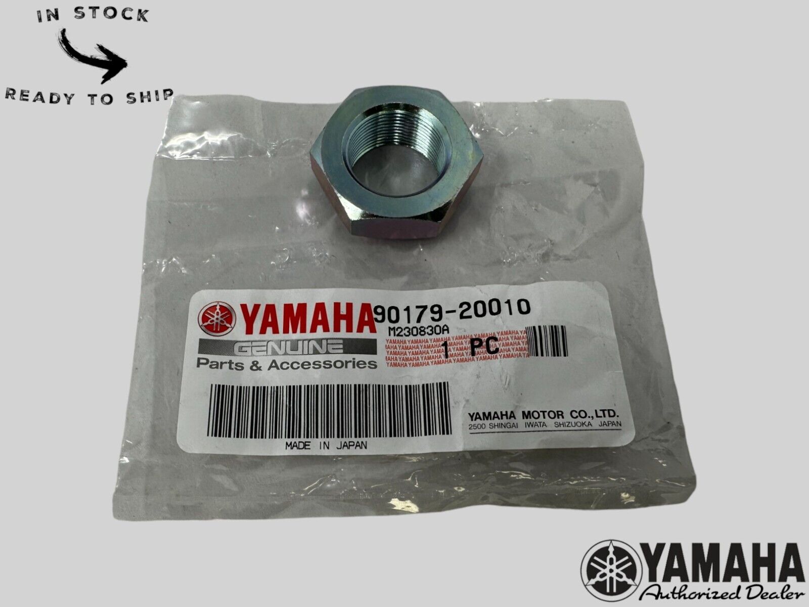 Yamaha Genuine OEM Authentic Nut 90719-20010-00