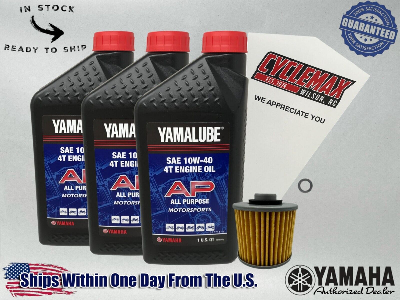 Cyclemax Standard Yamalube Oil Change Kit fits 2006-2010 Yamaha V STAR 650