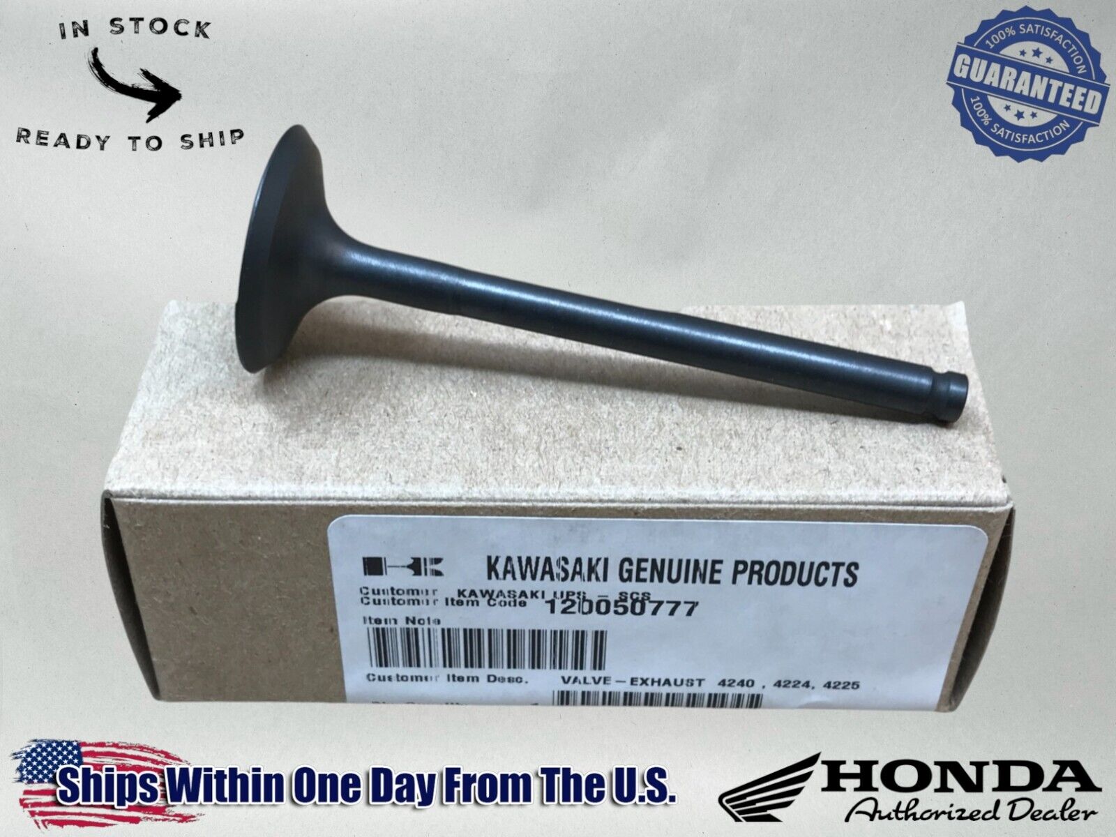 Kawasaki Genuine OEM Authentic Intake & Exhaust Valve Set 12005-0777