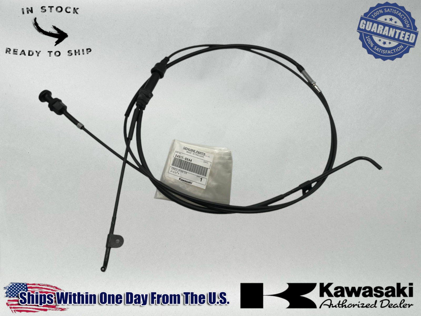 Kawasaki Genuine OEM Teryx 750 4x4 2008 (KRF750) Choke/Starter Cable 54017-0044