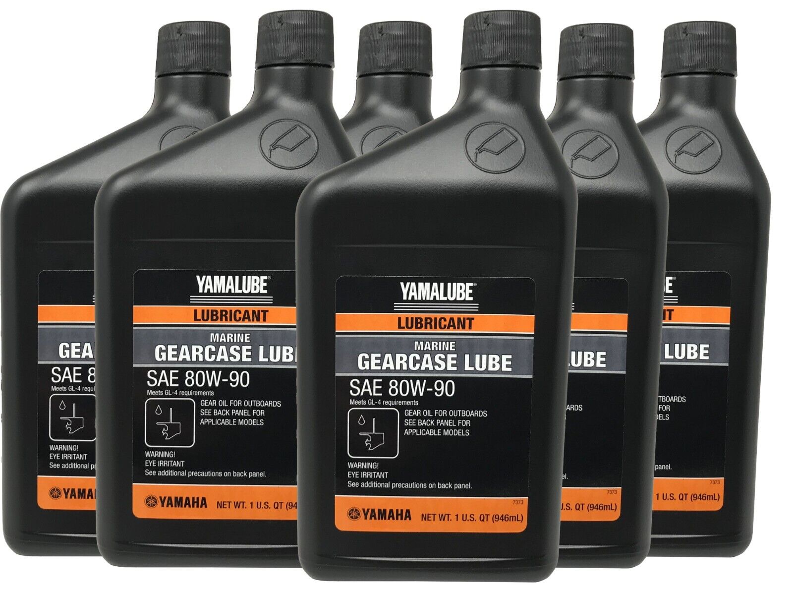 Yamaha OEM Lower Unit Gearcase Lube Oil 6 QUARTS ACC-GEARL-UB-QT 6 PACK