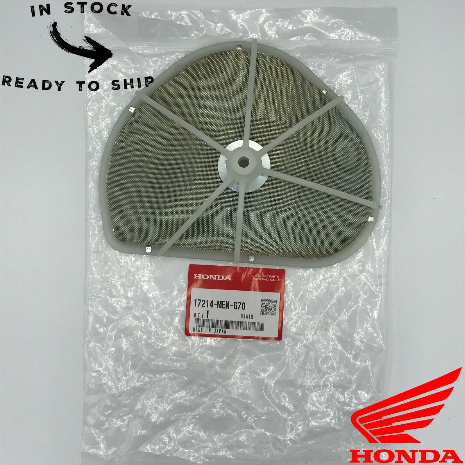 Genuine OEM Honda Air Filter Cage 17214-MEN-670