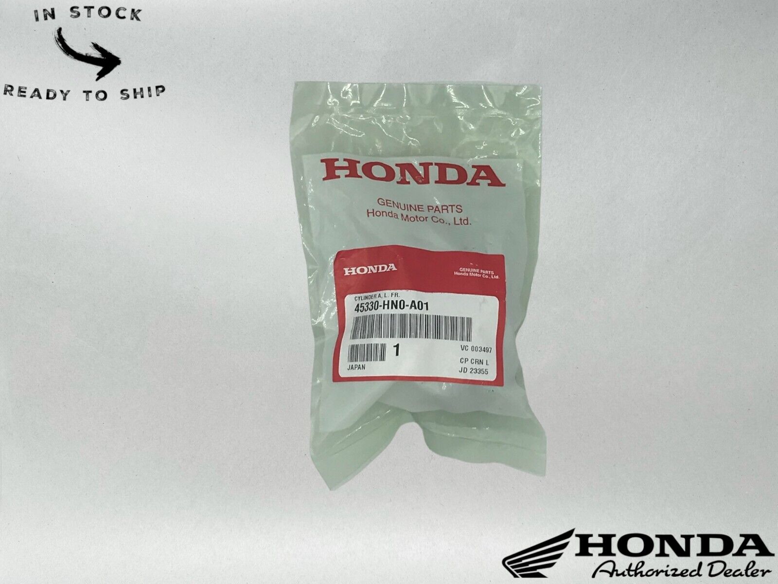 Honda Genuine OEM CYLINDER A, L. FR. 45330-HN0-A01