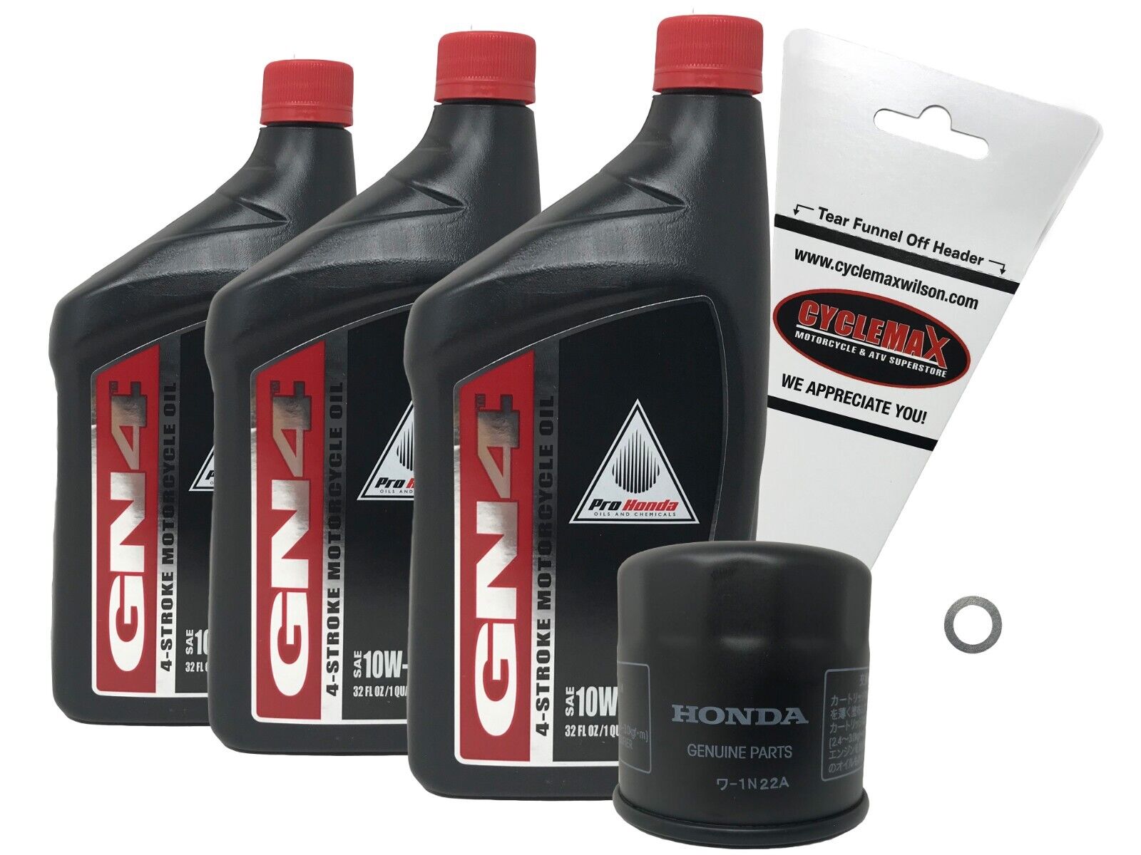 Cyclemax 2003-2023 Genuine Honda CBR600RR OEM Oil Change Kit