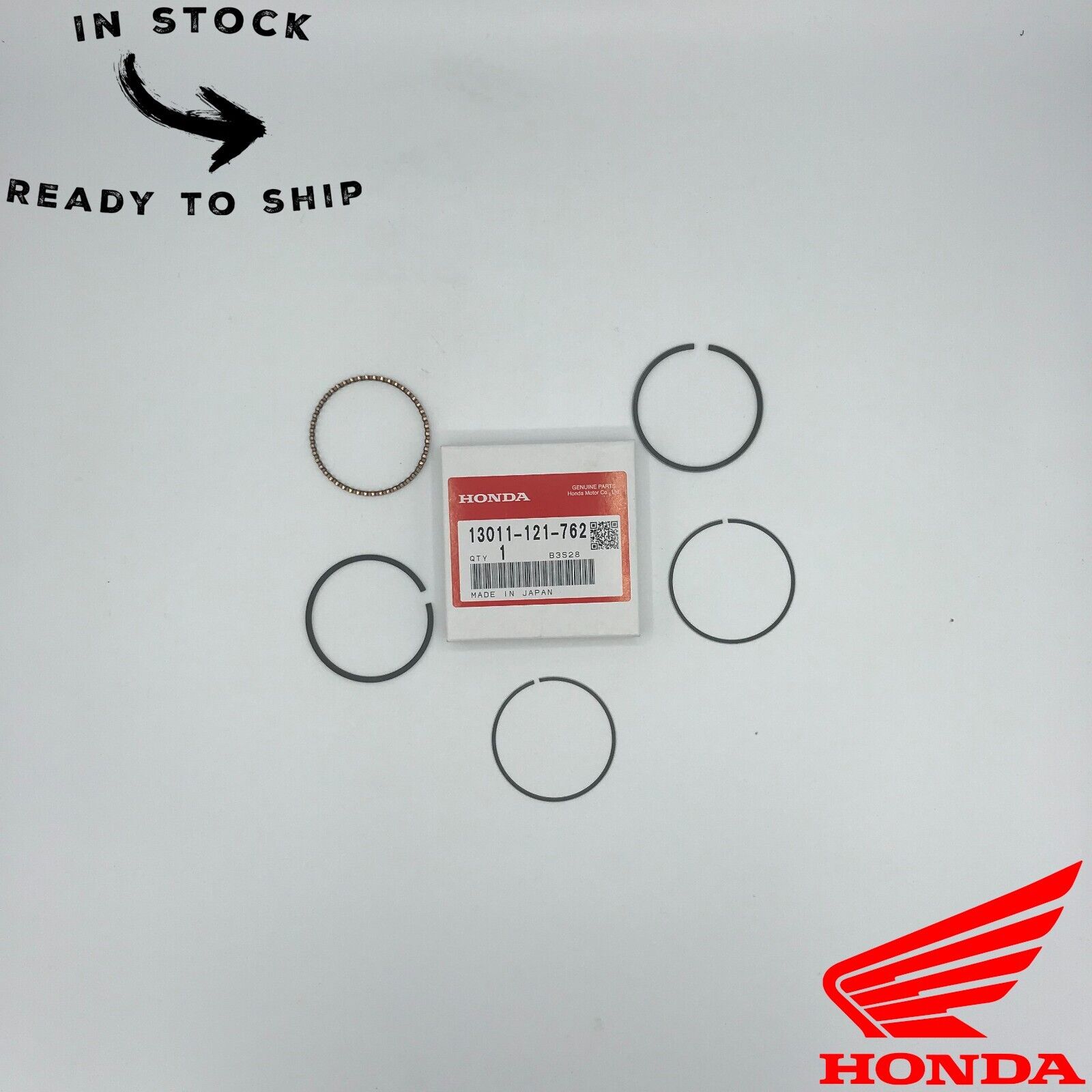 Genuine OEM Honda Standard Piston Rings 13011-121-762