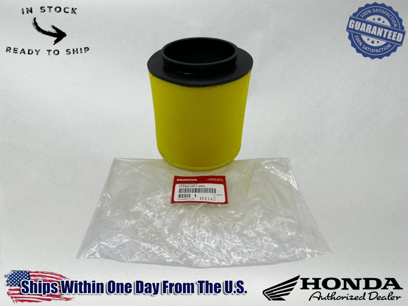 Honda Genuine OEM Authentic Air Filter 17254-HP1-000