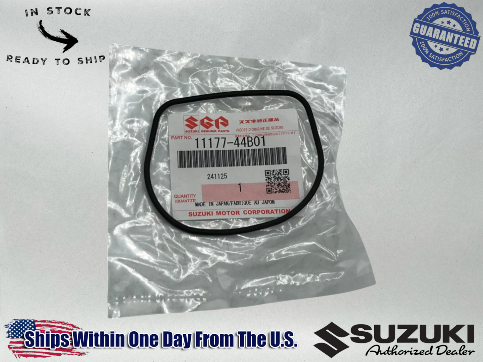 Suzuki Genuine OEM Authentic INSPECTION O RING 1996-14 DR650SE 11177-44B01