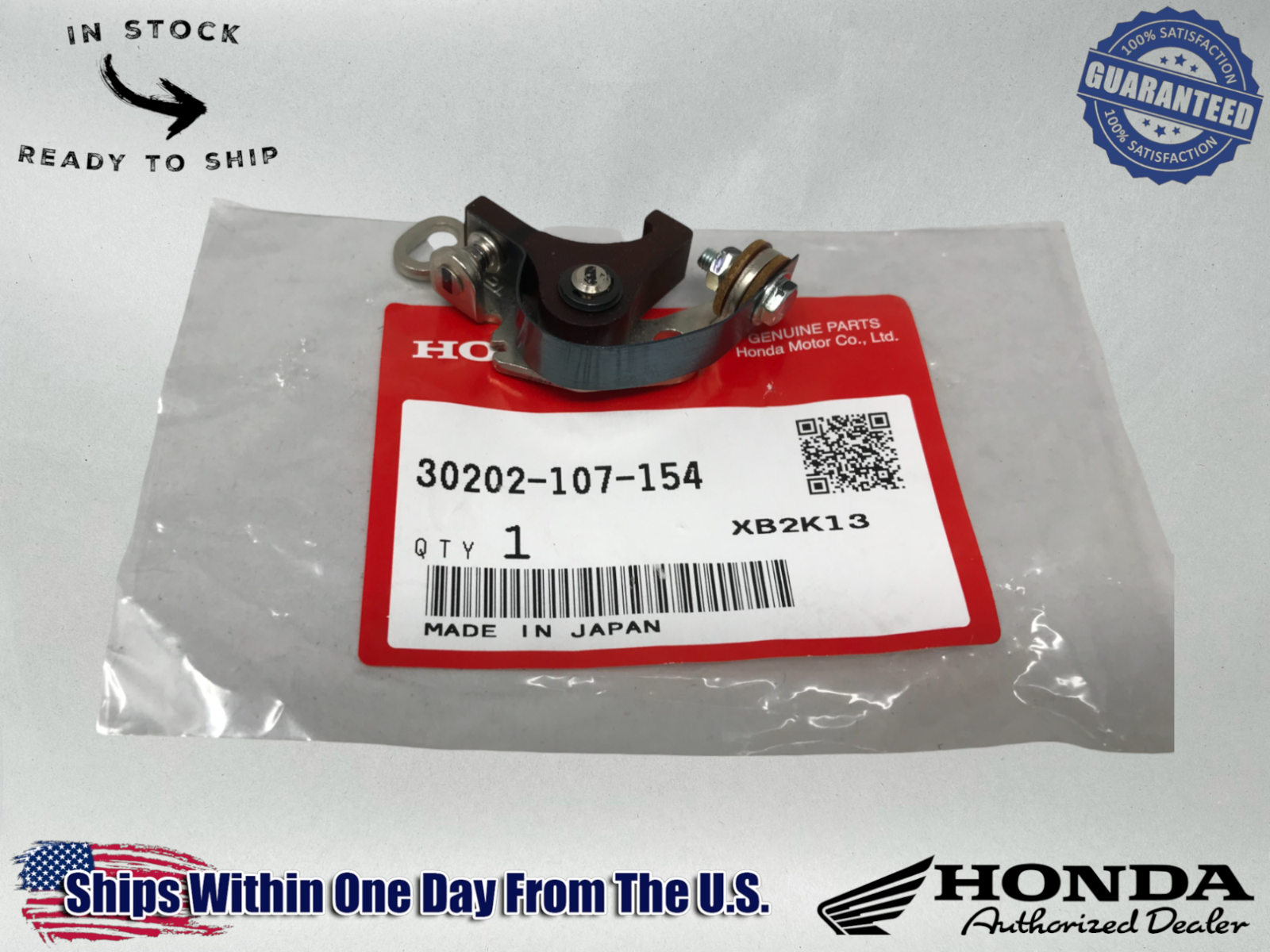 Honda Genuine OEM Ignition Contact Breaker Points Factory 30202-107-154