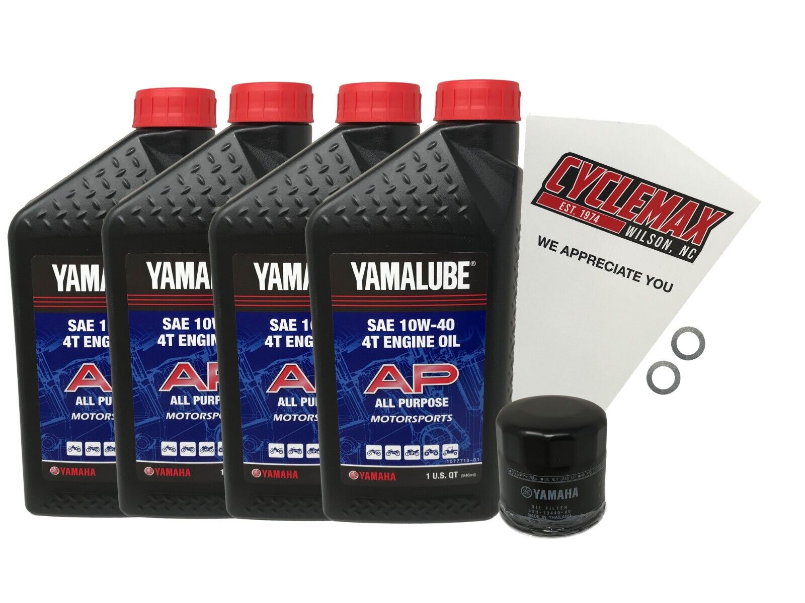 Cyclemax Standard 10W-40 Oil Change Kit fits 2019-2023 Yamaha Wolverine X2