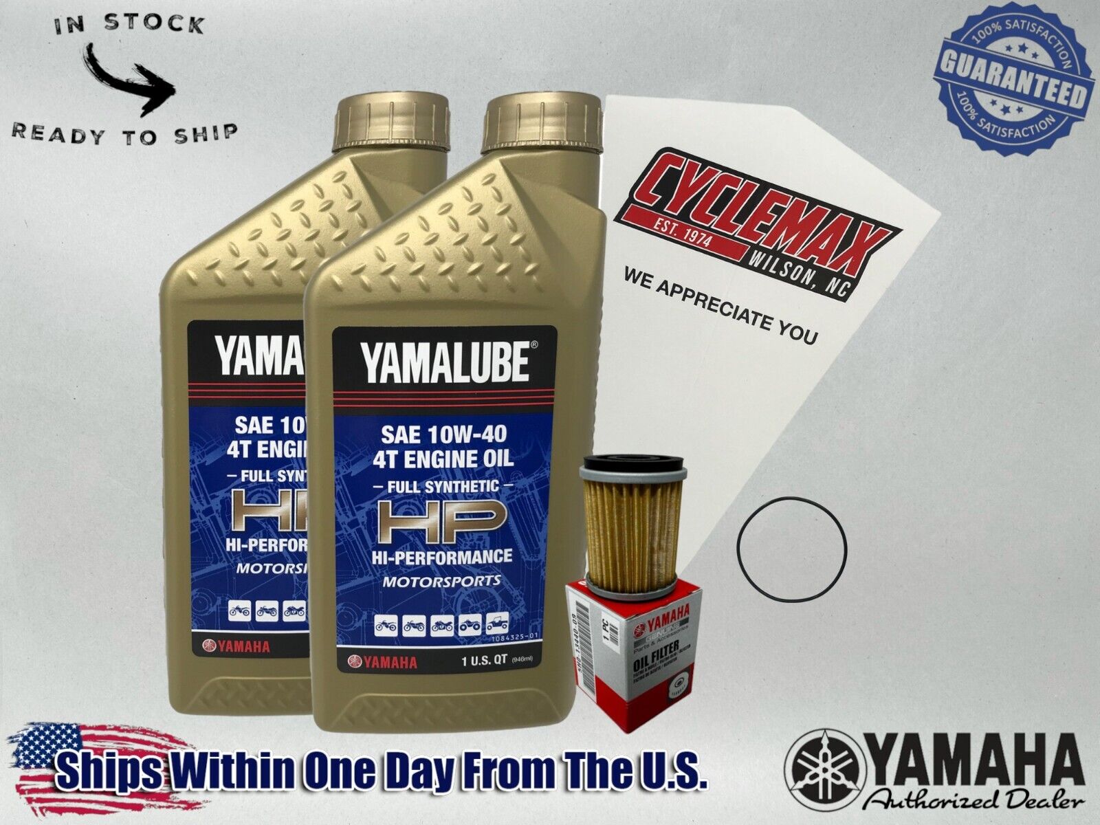 Cyclemax FS Yamalube Oil Change Kit fits 1999-2003 Yamaha BEAR TRACKER 250