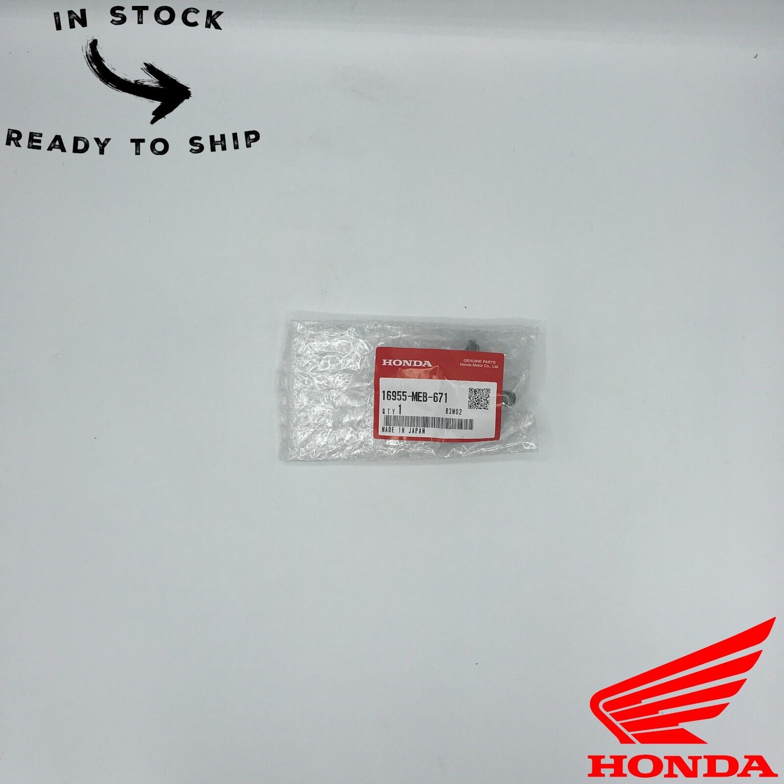 Genuine OEM Honda Petcock Fuel Filter Assembly 16955-MEB-671