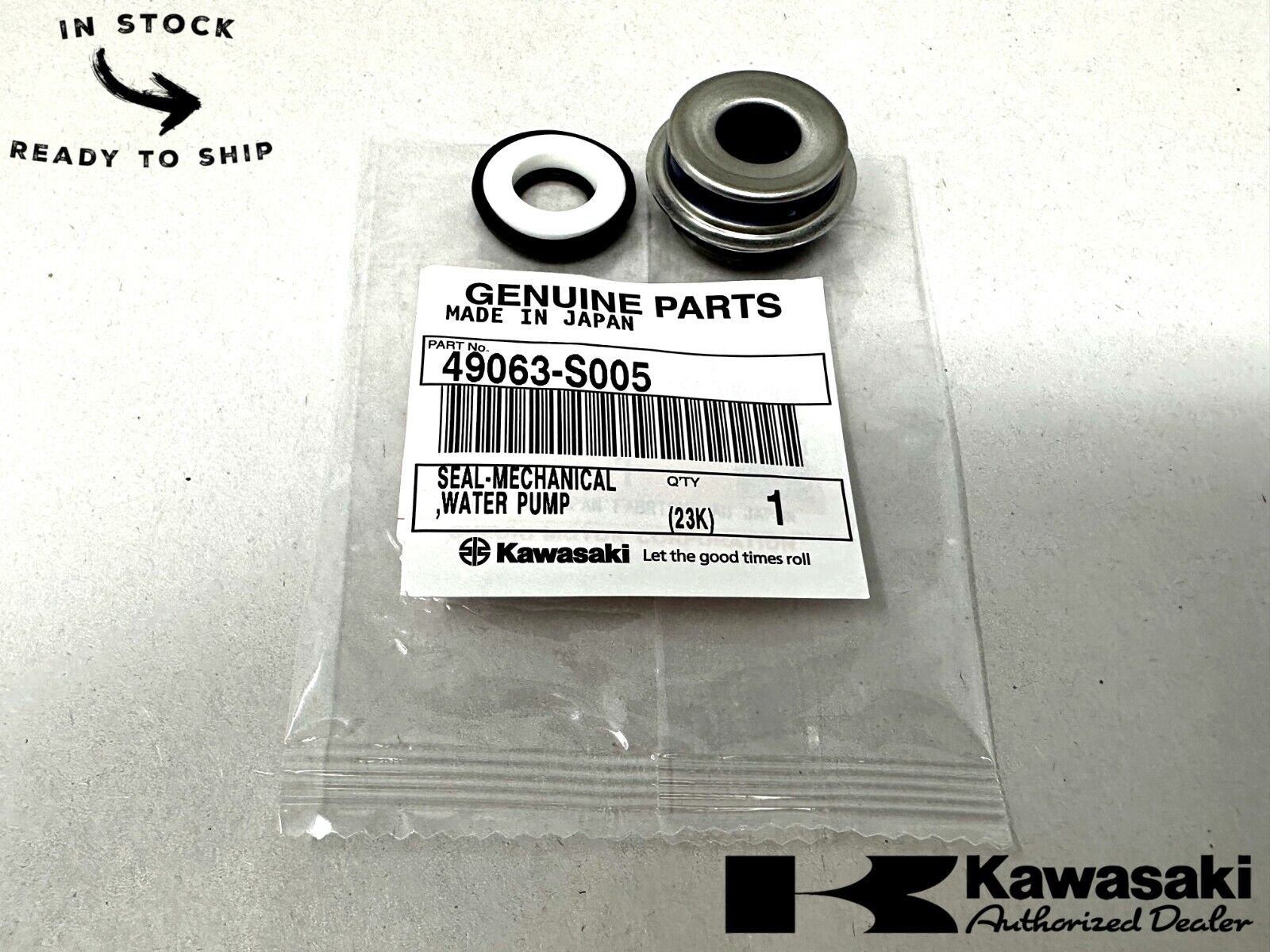 Kawasaki Genuine OEM Mechanical Water Seal 49063-S005