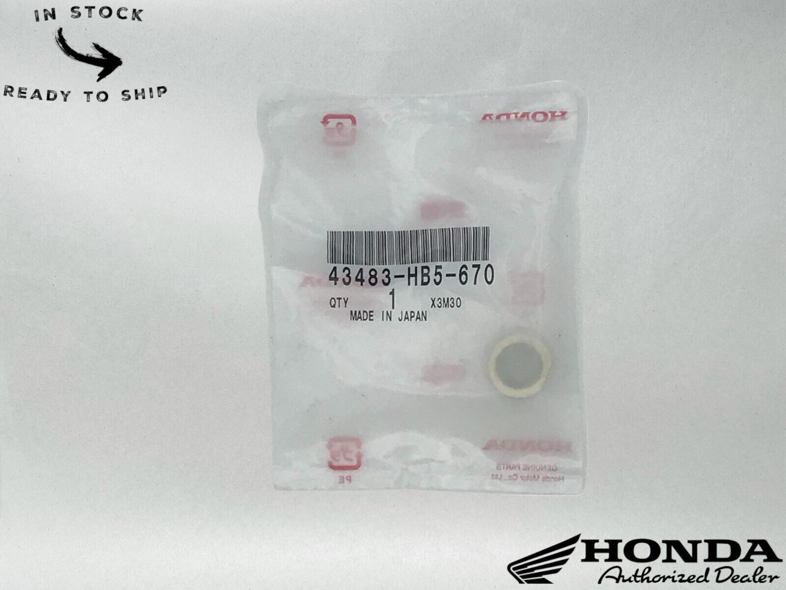 Honda Genuine OEM Rear Brake Caliper Bushing 43483-HB5-670