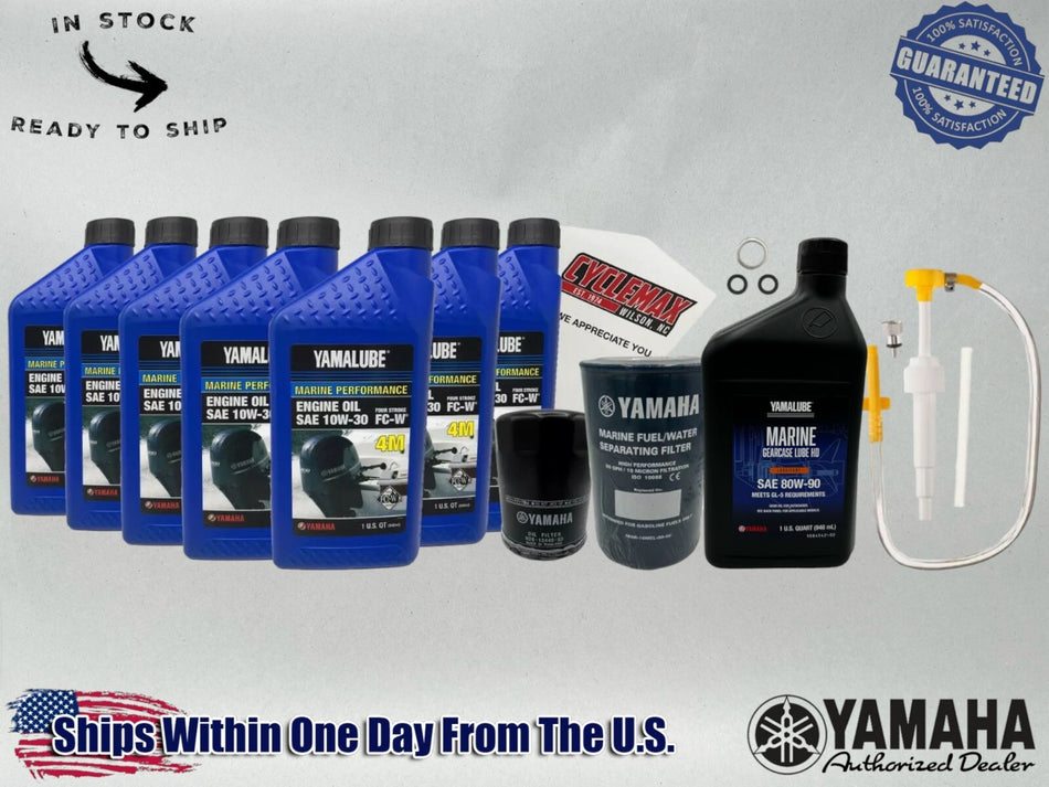 10W30 Marine Gear Pump Service Kit fits 2010-2024 Yamaha F250 Motor