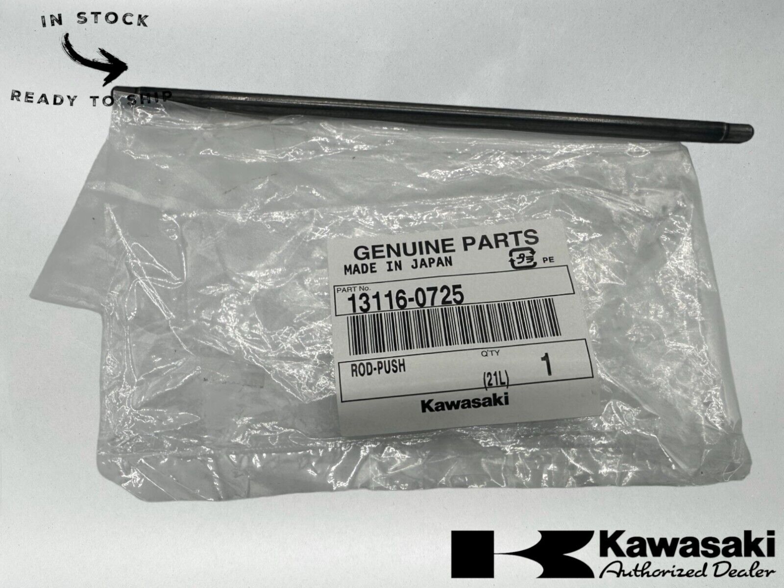 Kawasaki Genuine OEM Push Rod 13116-0725