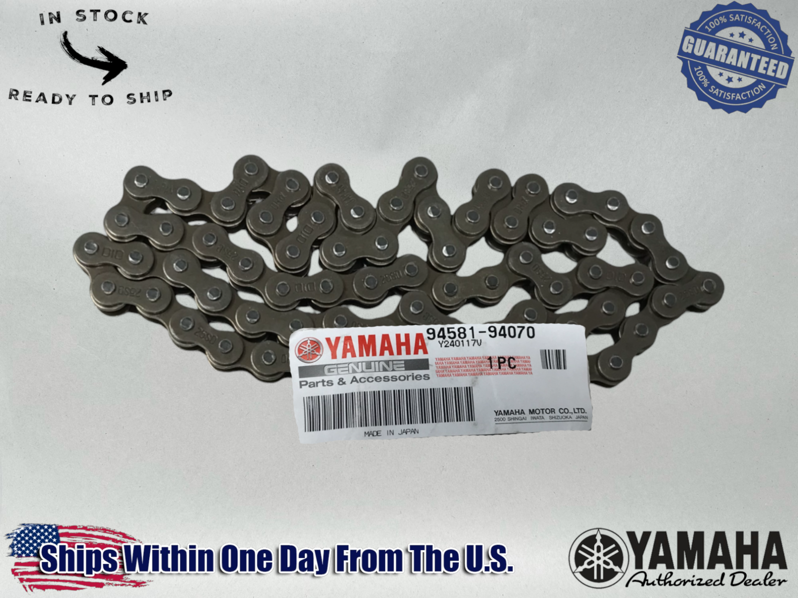 Yamaha Genuine OEM Authentic  Oil Pump Chain  94581-94070-00