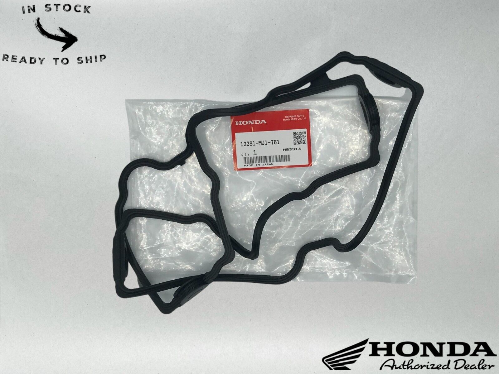 Honda Genuine OEM Cylinder Head Cover Gasket 12391-MJ1-761