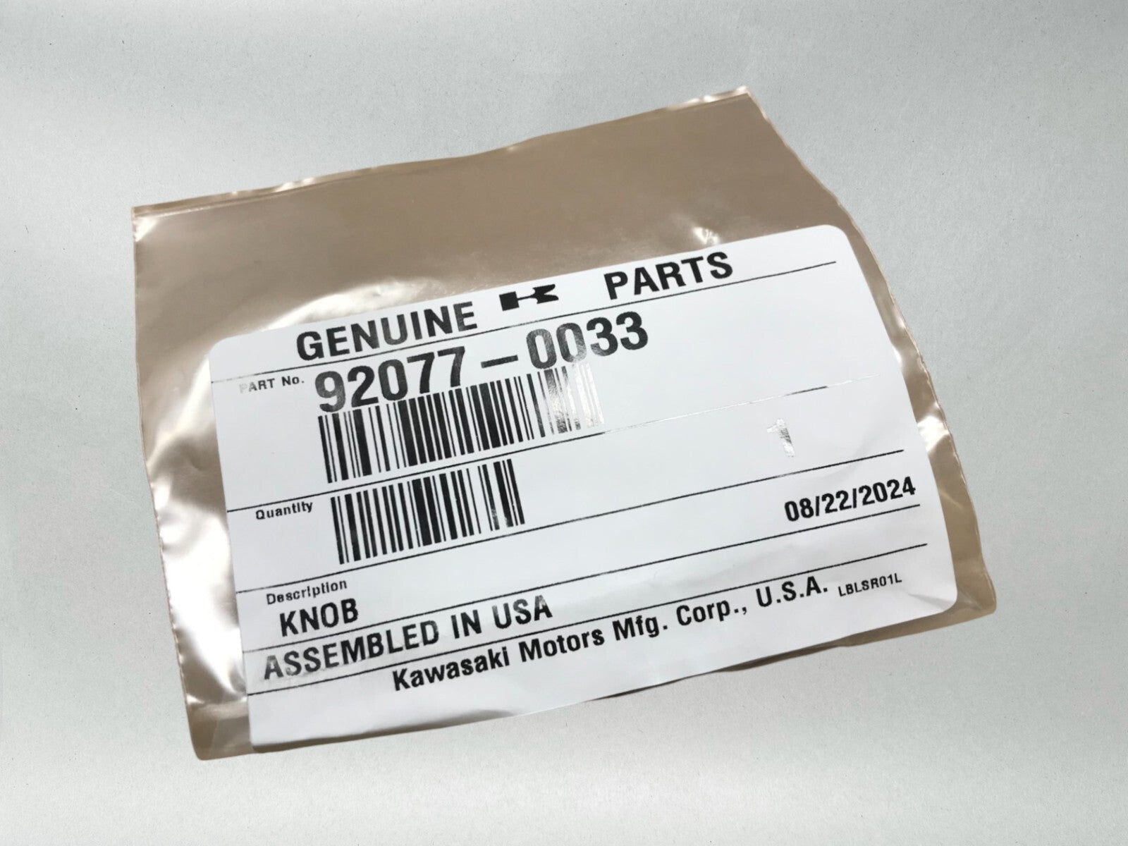 Kawasaki OEM Authentic KNOB 92077-0033 1