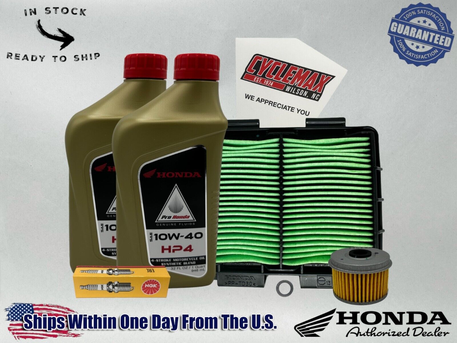 Cyclemax Semi-Synthetic HP4 Tune-Up Kit fits 2021-2024 Honda CRF300L