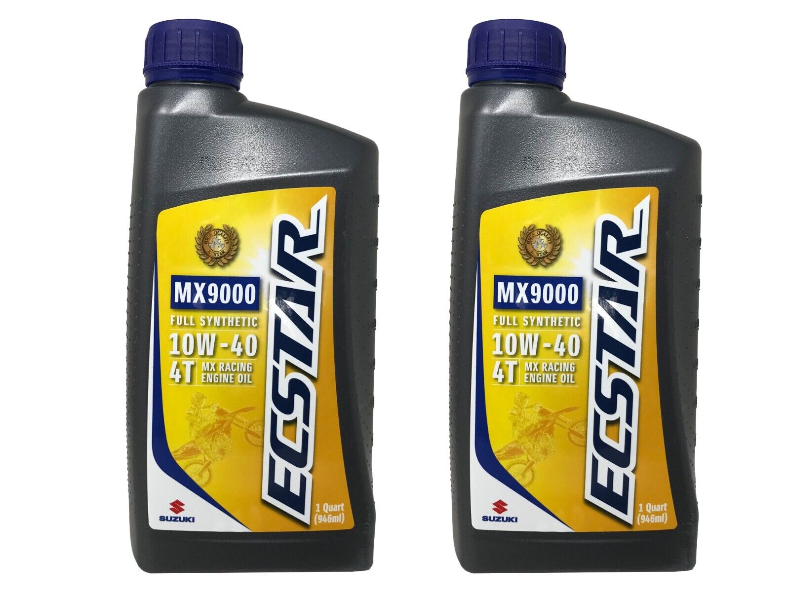 Suzuki Genuine OEM Ecstar Full Synthetic 10W-40 Oil 990A0-01E50-01Q - 2 Pack