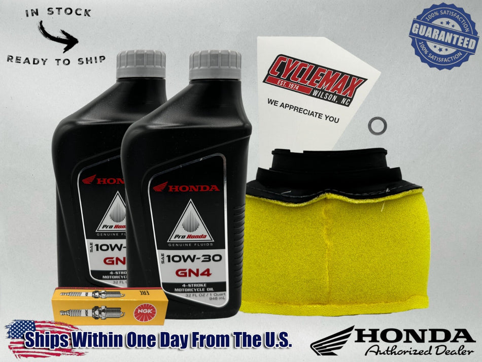 Standard GN4 10W-30 Tune-Up Kit fits 1986-1987 Honda TR200 FatCat