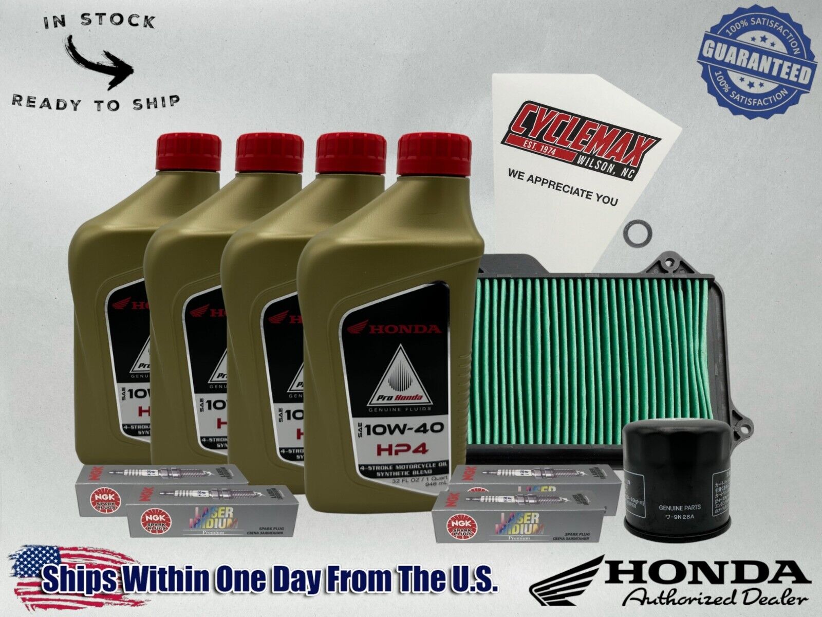 Cyclemax Semi-Synthetic HP4 Tune-Up Kit fits 2018-2024 Honda CB1000R