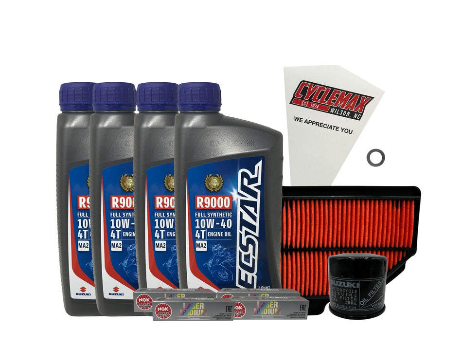 Suzuki Ecstar Full Synthetic Tune-Up Kit for 2010-2016 GSX-R1000 with Spark Plugs