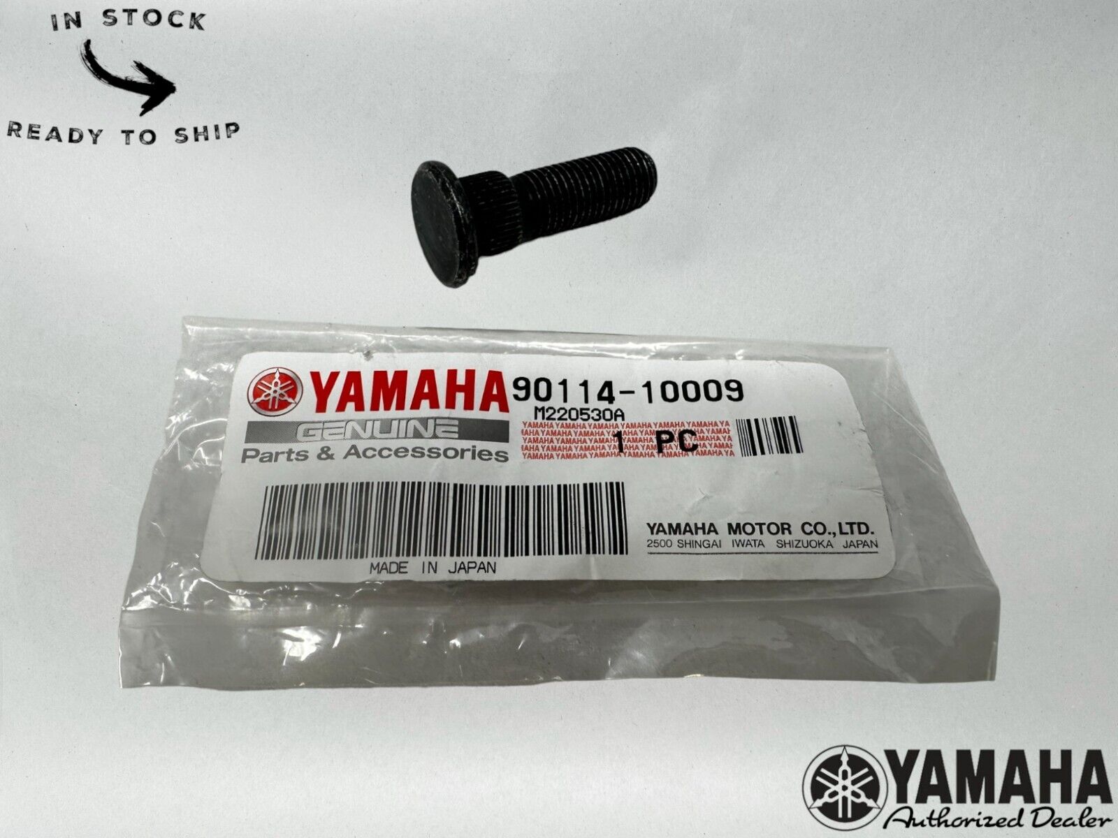 Yamaha Genuine OEM Ribbed Neck Bolt 90114-10009-00