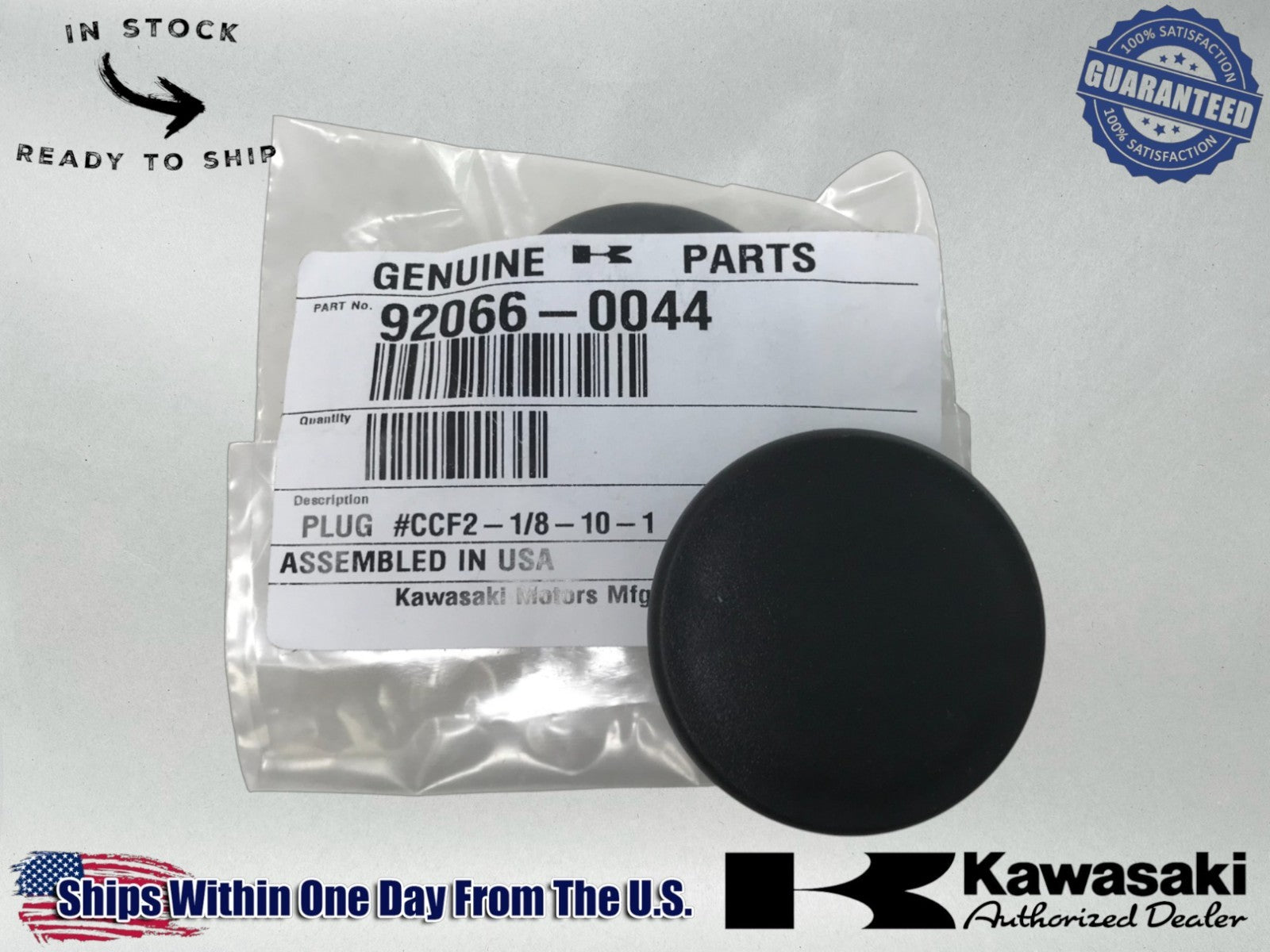 Kawasaki Genuine OEM Authentic PLUG 92066-0044