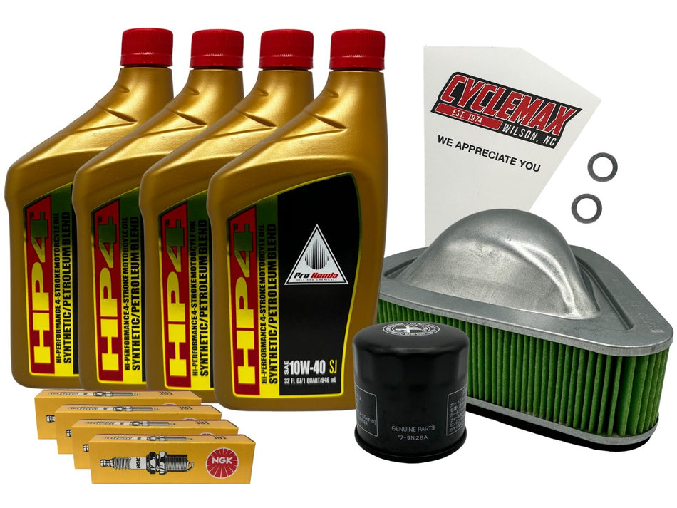 Honda HP4 Semi-Synthetic Tune-Up Kit for 2010-2025 VT1300 with Spark Plugs