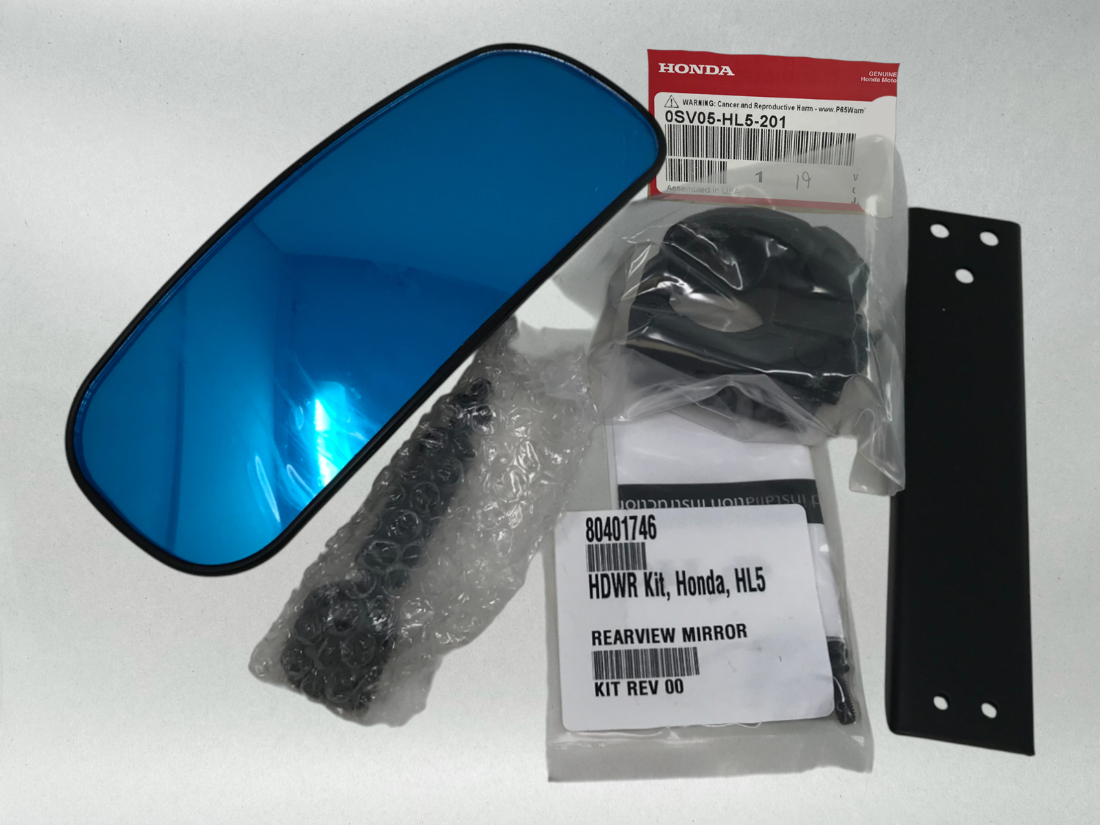 Honda Genuine OEM Authentic Pioneer 700 / 500 Rear View Mirror 0SV05-HL5-201