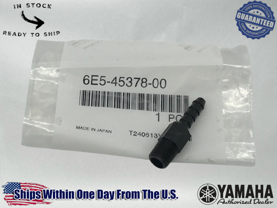 YAMAHA OEM Hose Nipple 6E5-45378-00-00 1984 and Newer 25 30 40 ... Z 200 Engines