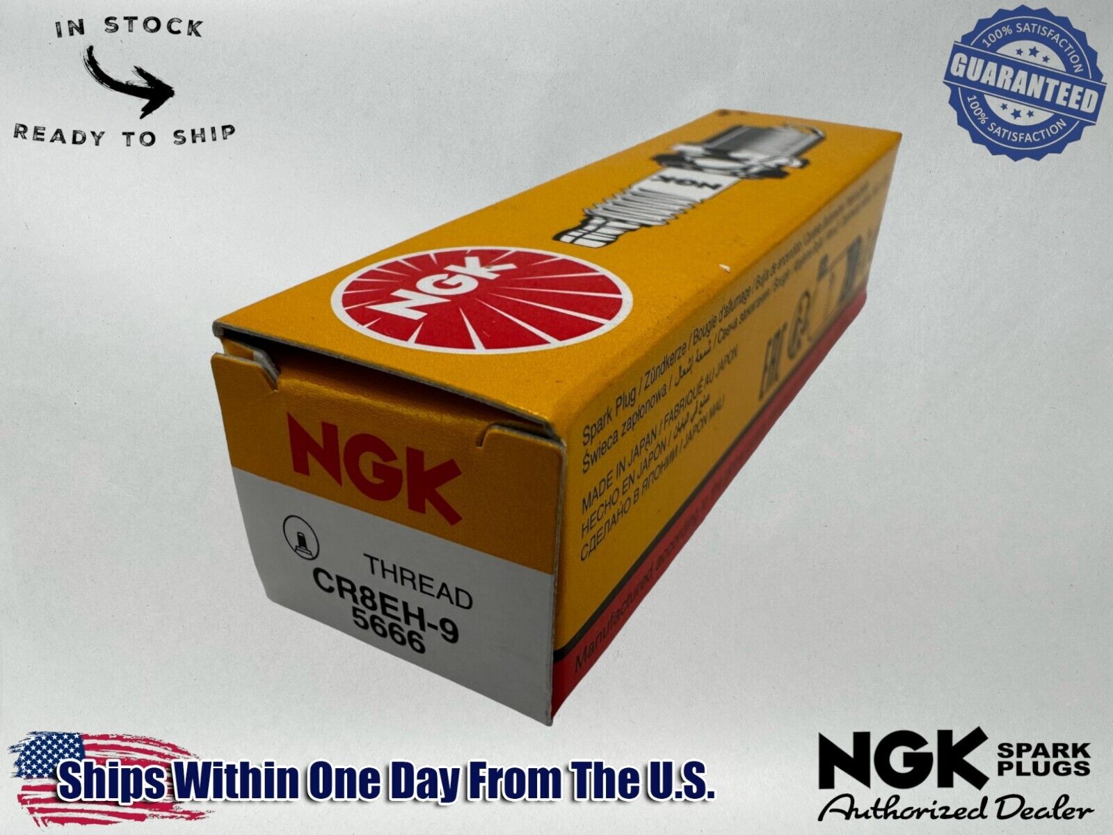 NGK Genuine OEM Authentic Spark Plug CR8EH-9