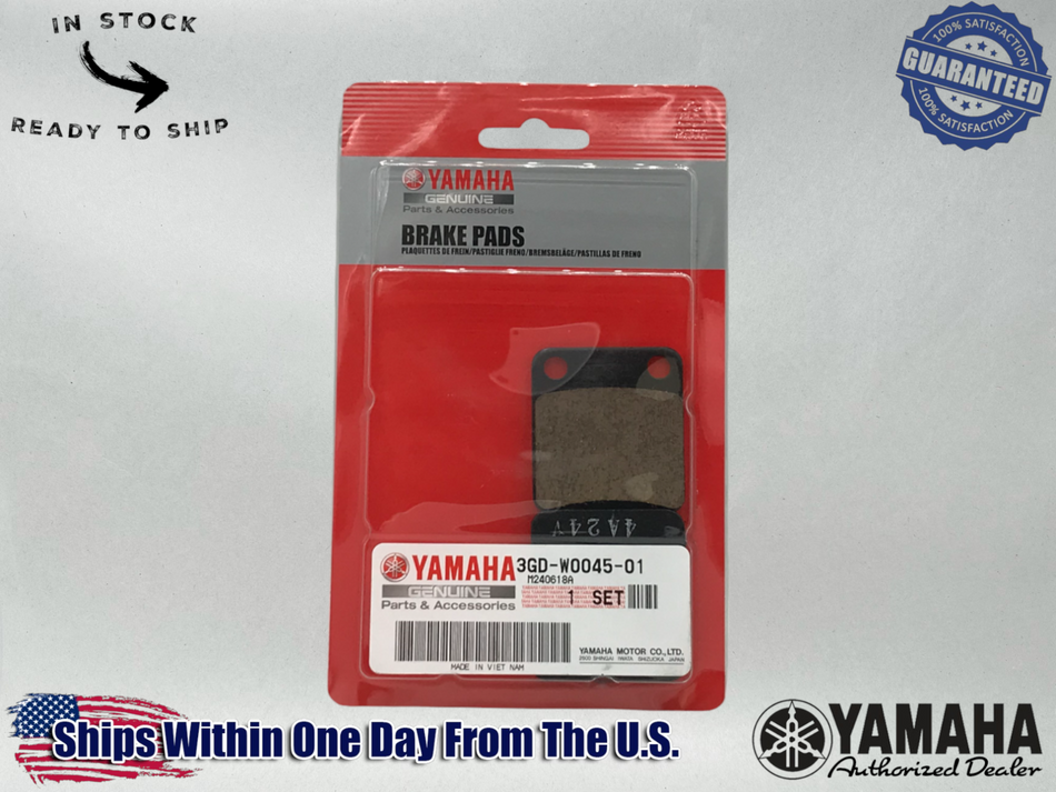 Yamaha OEM BLASTER BANSHEE WARRIOR FRONT BRAKE PAD SET 3GD-W0045-01-00 1