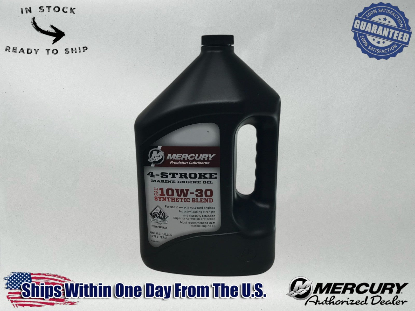 Mercury Genuine OEM Authentic 10w30 Synthetic Oil 8M0142151