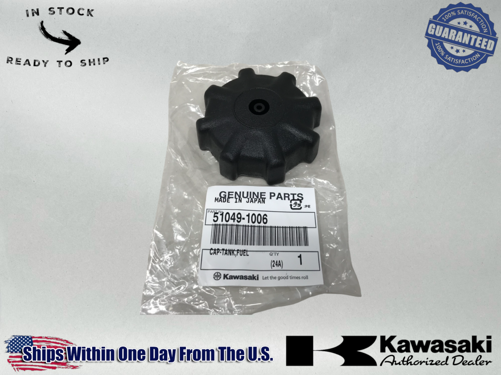 Kawasaki OEM Gas Cap For Kx60 Kdx80 Kx 60 Kdx 80 Mojave 110 51049-1006