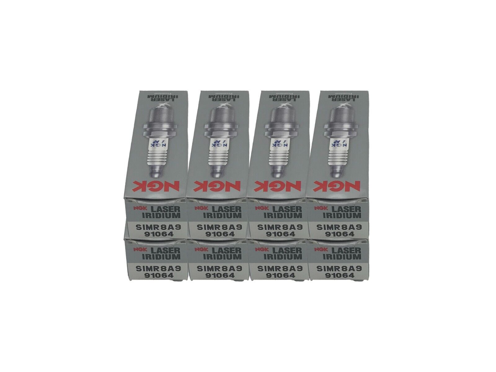 NGK Laser Iridium SIMR8A9 Spark Plug- 8 PACK