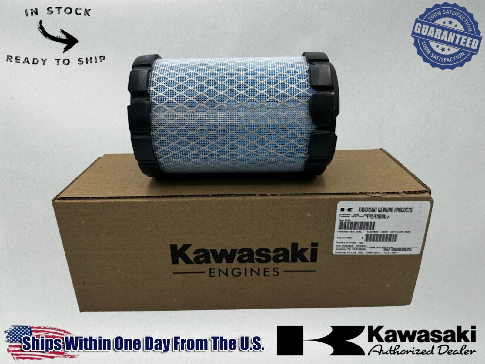 Kawasaki Genuine OEM Authentic Air Filter 11013-0807