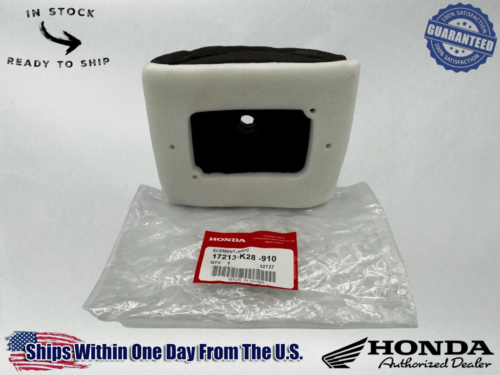 Honda Genuine OEM Authentic Air Filter 17213-K28-910