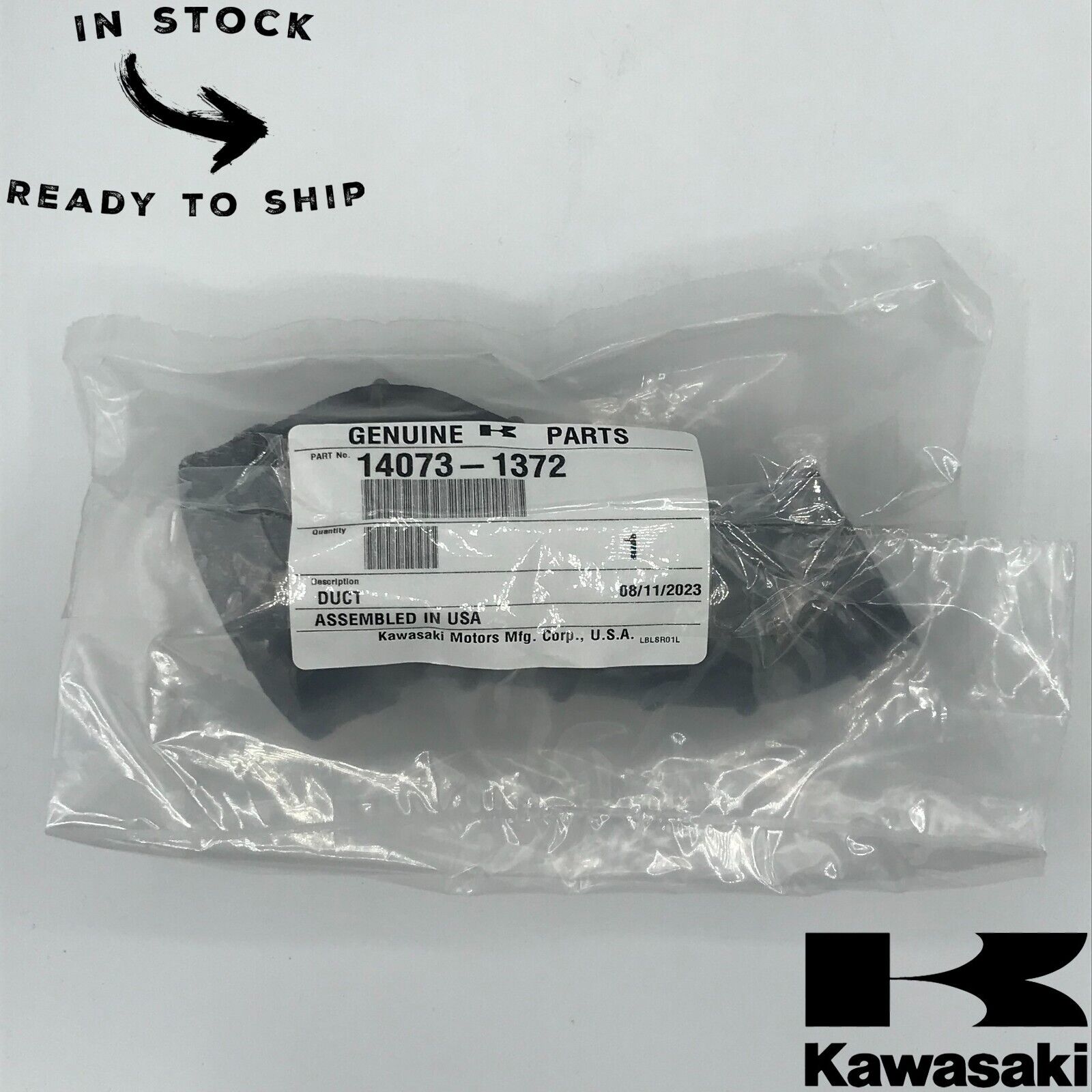 Genuine OEM Kawasaki Carburetor Duct 14073-1372