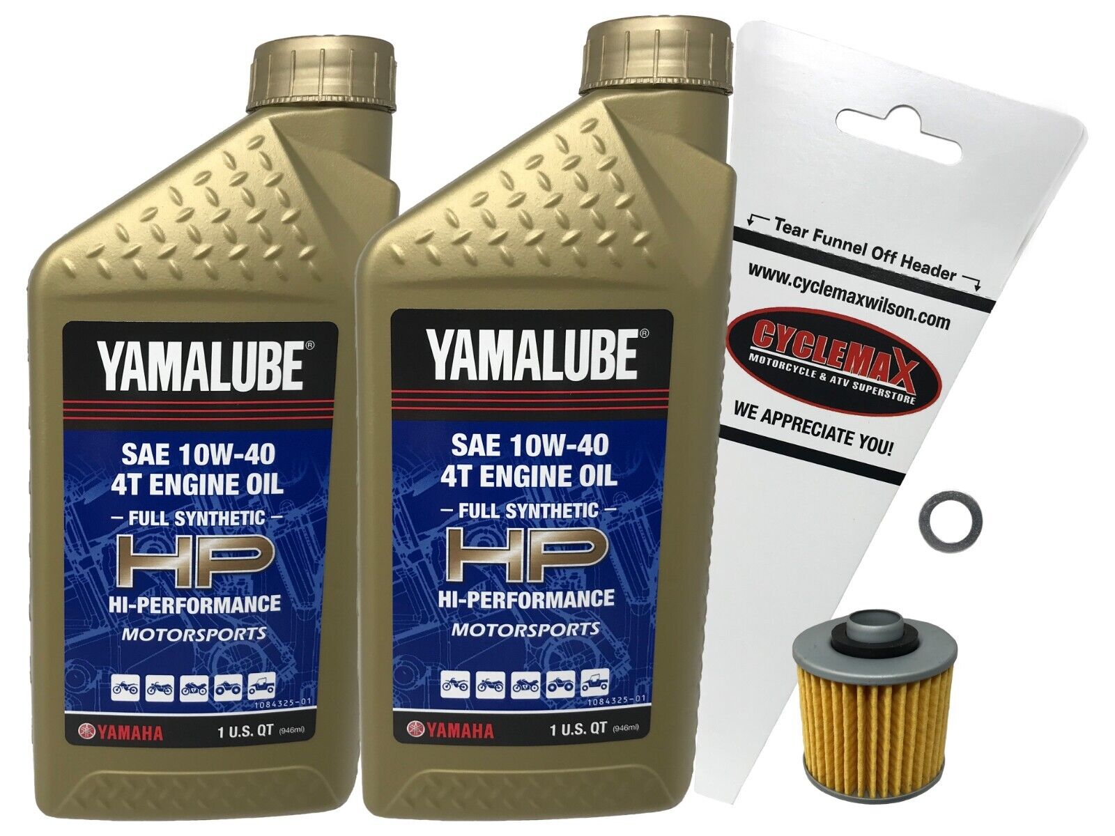 Yamaha Genuine 2006-2023 Raptor 700 Raptor 700R Full Synthetic Oil Change Kit