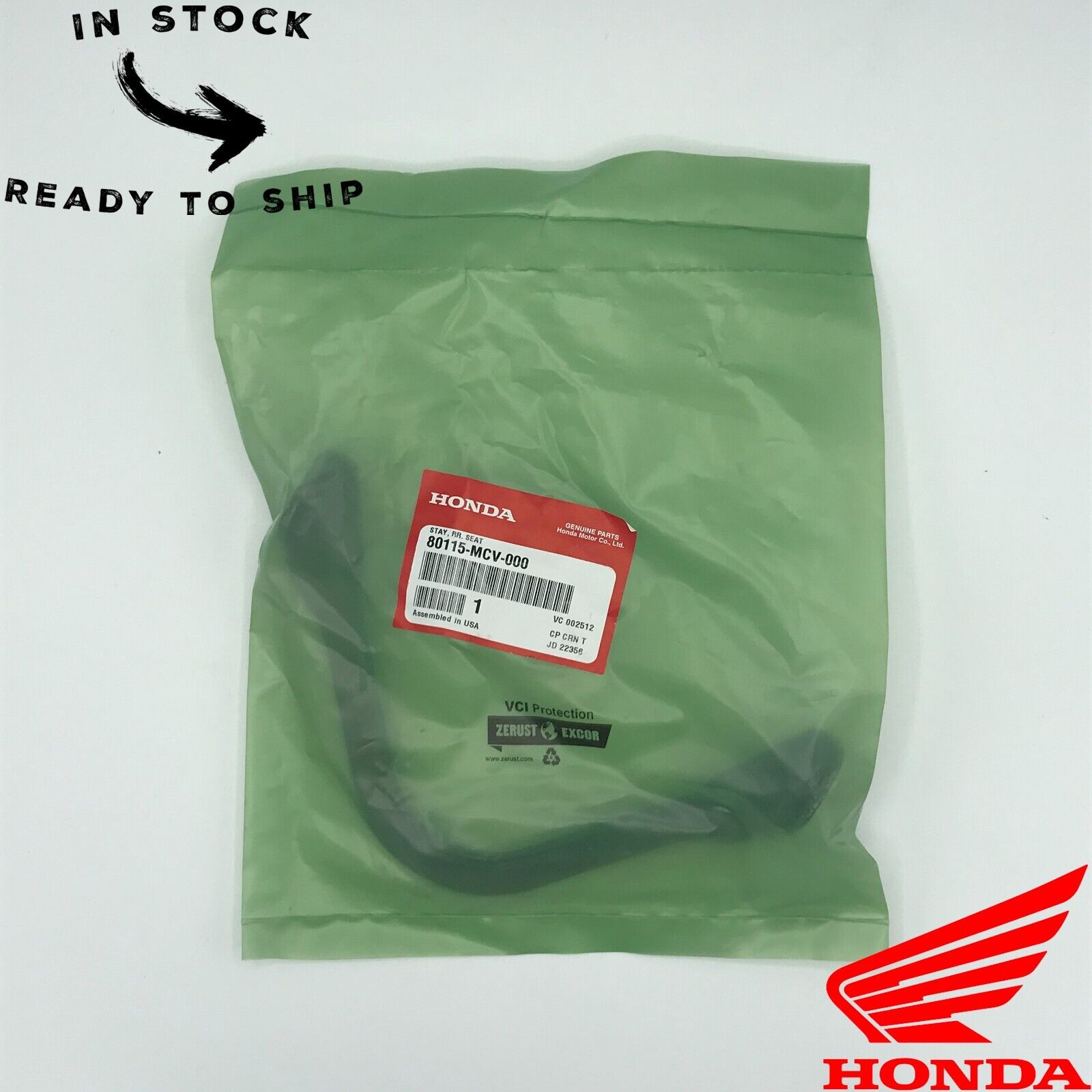 Genuine OEM Honda Rear Seat Mount Stay 80115-MCV-000