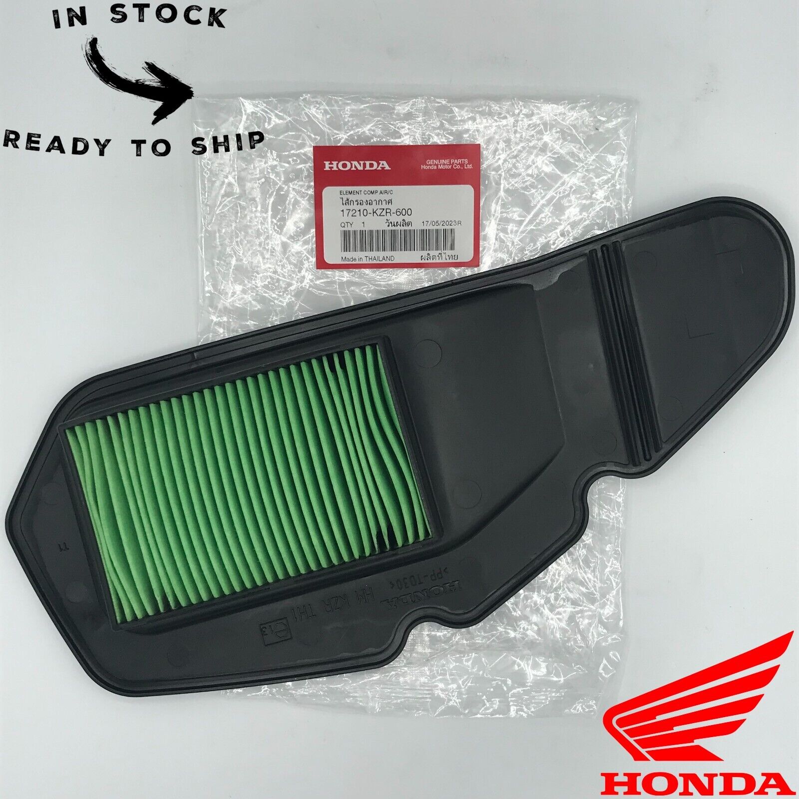 Genuine OEM Honda Air Filter Element Cleaner 17210-KZR-600