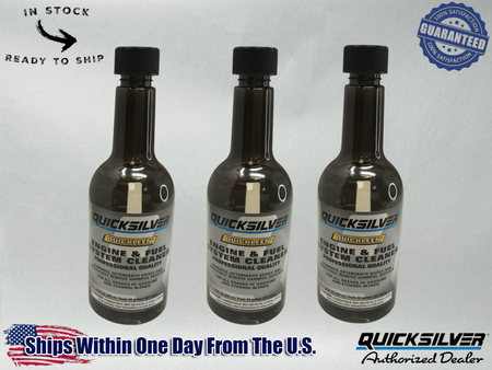 Mercury OEM Quickleen Engine Fuel System Cleaner 12 oz. 92-8M0047921 3 Pack
