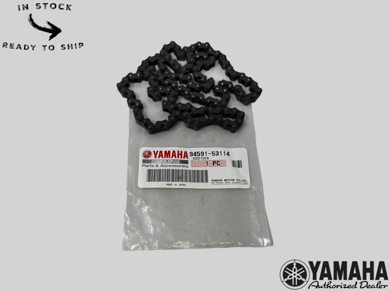 Yamaha Genuine OEM Authentic Chain 94591-53114-00