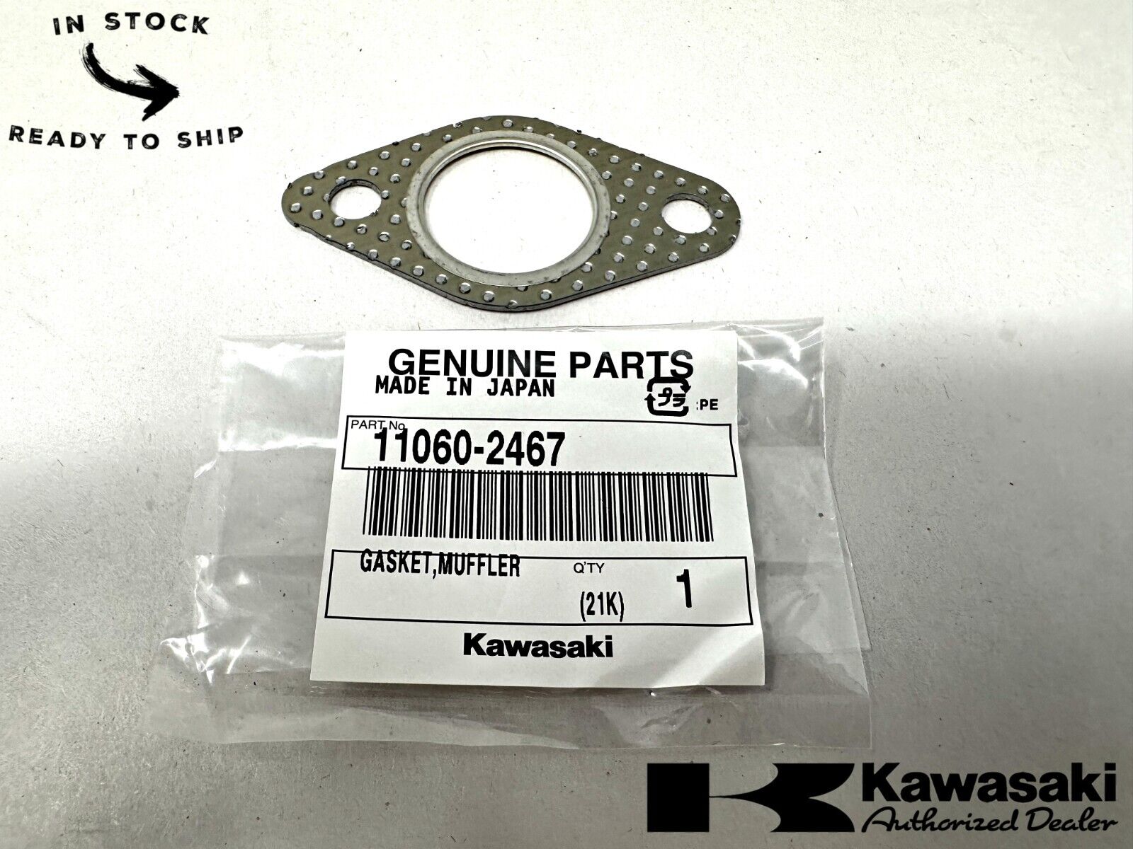 Kawasaki Genuine OEM Muffler Gasket 11060-2467